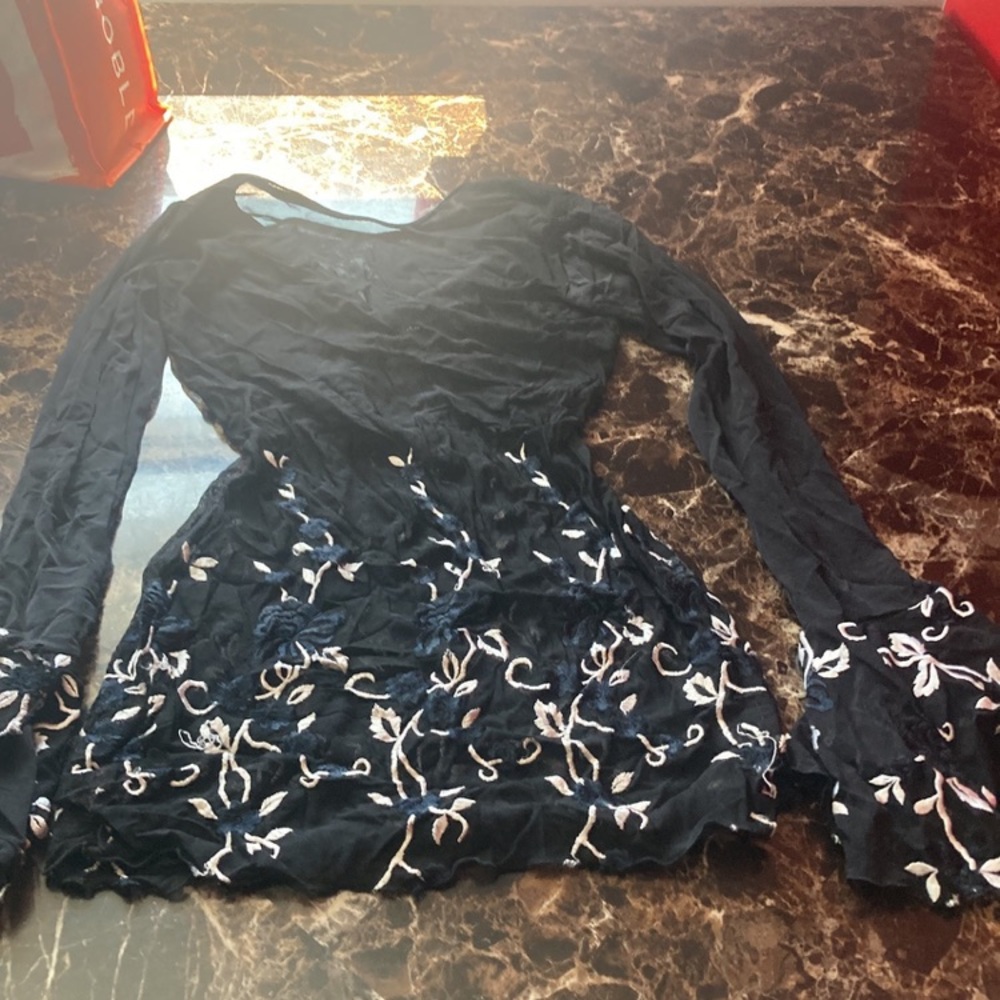 Black sheer dress